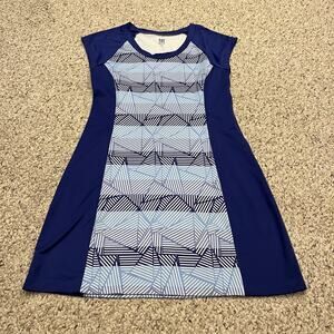 Title Nine Gidget 2.0 Athletic Dress S Geometric Athleisure Summer Active FLAW